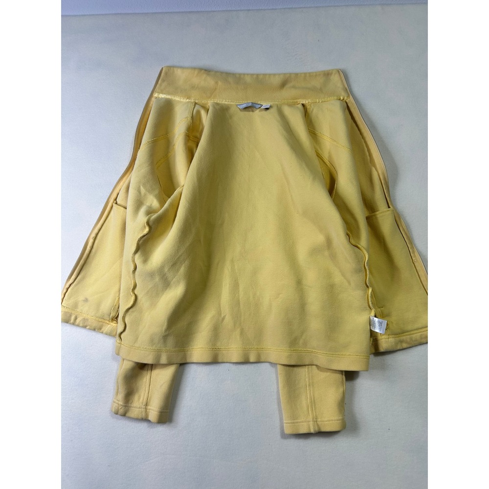 Lady Hathaway Womens Large Yellow Full Zip‎ Mock Neck Knit Jacket Pockets L/G - Picture 3 of 5